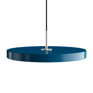Umage - Asteria pendel m/ ståltop - medium - Petrol blue (Ø43 cm)